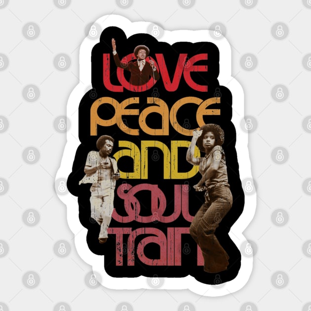 Soul Train Vintage look Design Fan Art Sticker by We Only Do One Take